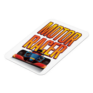 Motor racingbil magnet