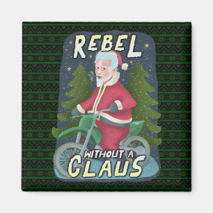 Motor Rebell för Jultomten Humor Magnet