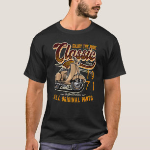 Motor Scooter Classic Moped Rider Birthday 1971 T Shirt