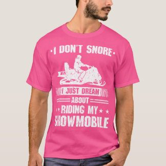 Motor Sled Winter Sports Funny Snowmobiling T Shirt