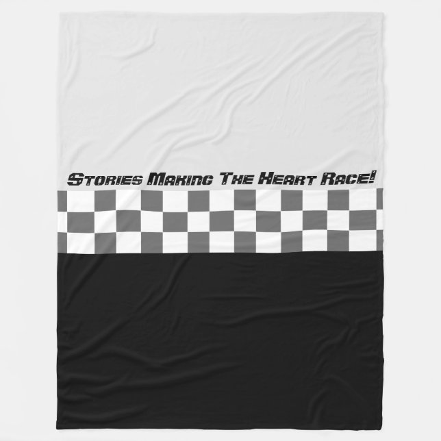 Motor Sport - tematisk design Fleecefilt (Framsidan)