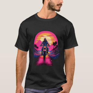 Motor Vivid Färg vid Solnedgång T-shirt