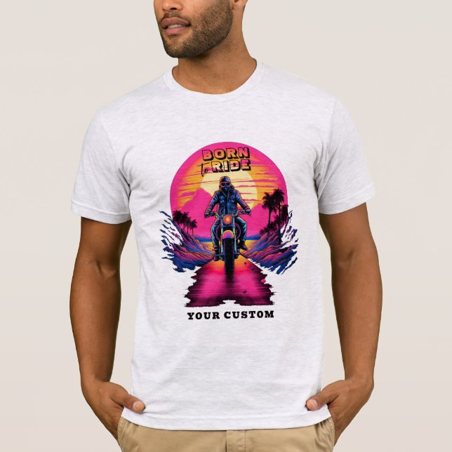 Motor Vivid Färg vid Solnedgång T-shirt (Framsida)