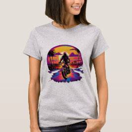 Motor Vivid Färg vid Solnedgång T-shirt