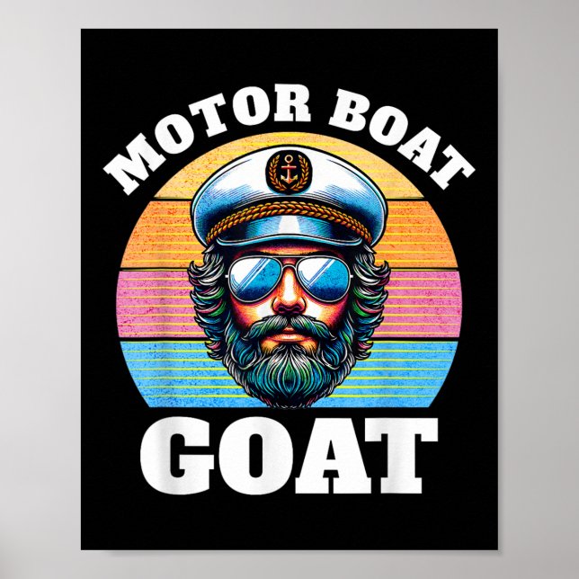 Motorbåt Get _ Rollig Motorbåt Kapten  Poster (Framsidan)