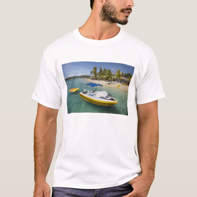 Motorbåt och bananbåt t-shirt (Framsida)