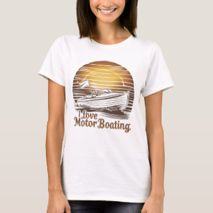 Motorbåtar i kärlek: ett slag av påverkan t shirt