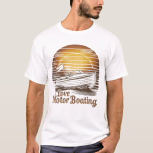 Motorbåtar i kärlek: ett slag av påverkan t shirt