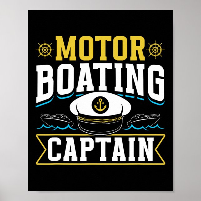 Motorbåtens motorbåts Motorboa Poster (Framsidan)
