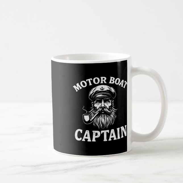 Motorbåtkapten Tee Funny Boating Outfit Sailin Kaffemugg (Höger)