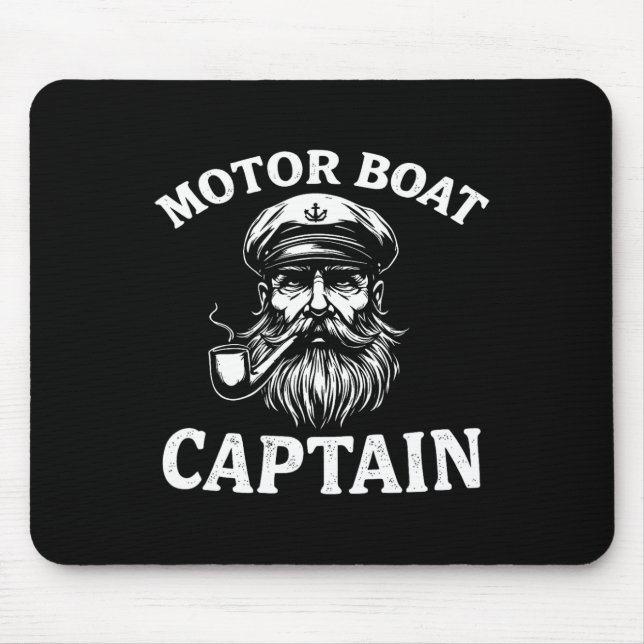 Motorbåtkapten Tee Funny Boating Outfit Sailin Musmatta (Framsidan)