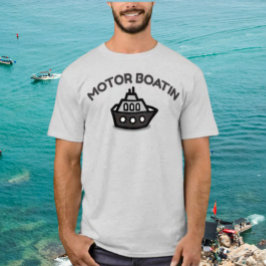 Motorbåts-rolig båt-tröja t shirt