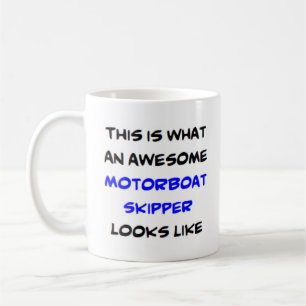 Motorbåtschaktfartyg, fantastisk kaffemugg