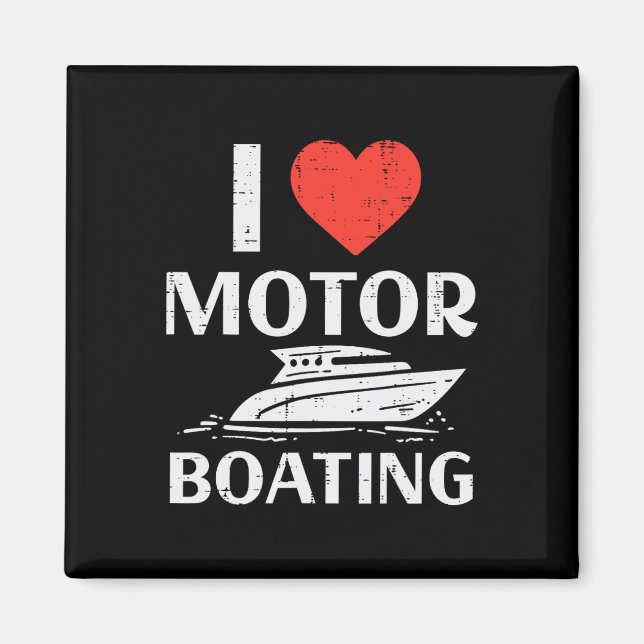Motorbåtsfunktion i kärlek vid Humor B Magnet (Framsidan)