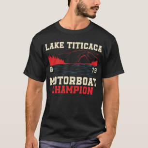 Motorbåtskammare i sjö Titicaca T Shirt