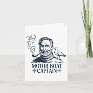Motorbåtskapten män kvinnor Pontoon Boatin Kort