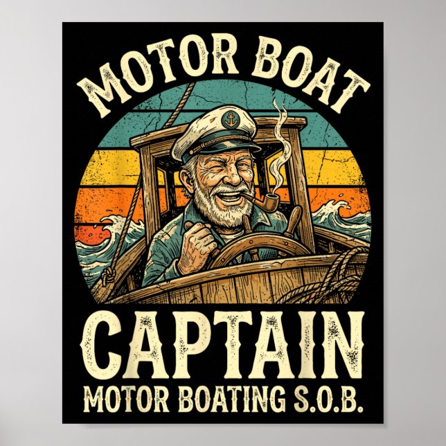 Motorbåtskapten  poster (Framsidan)