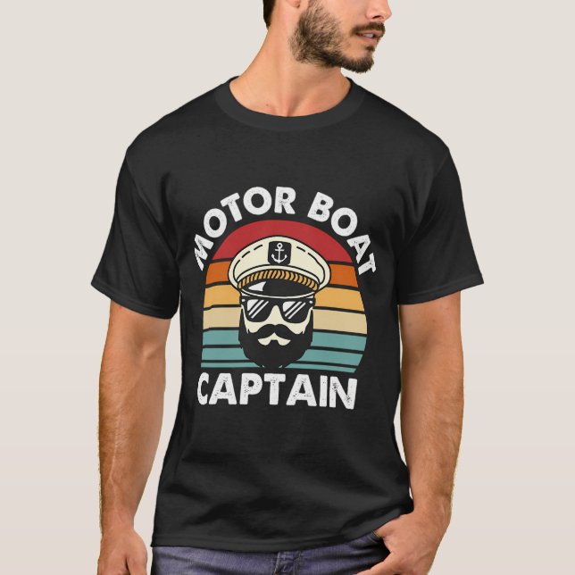 Motorbåtskapten T Shirt (Framsida)