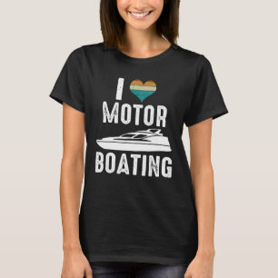 Motorbåtsmatare för Vintage i Kärlek T Shirt