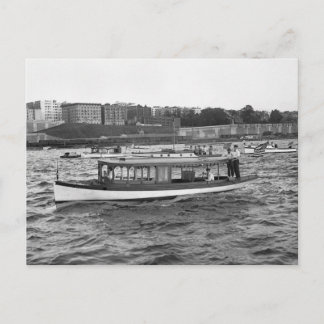 Motorbåtsutflykt på Hudsonfloden, 1910 Vykort