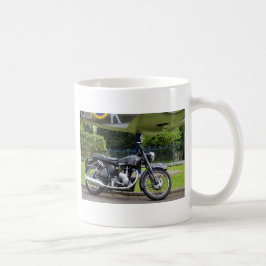 Motorbike och hetlevrad person kaffemugg