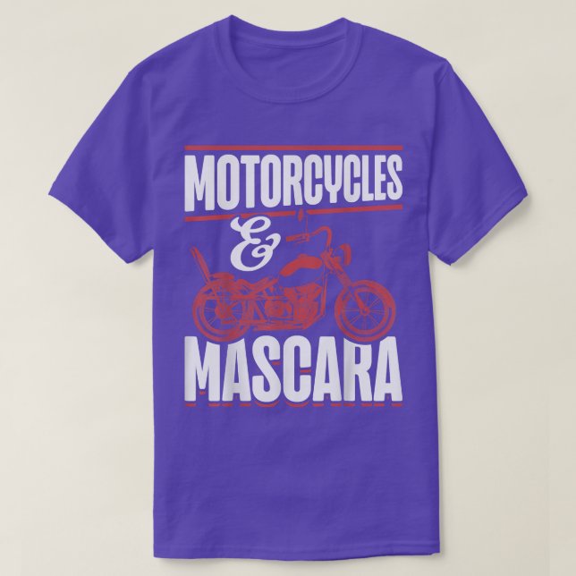 Motorbike Women Mascara Biking Motorcycles Funny B T Shirt (Design framsida)