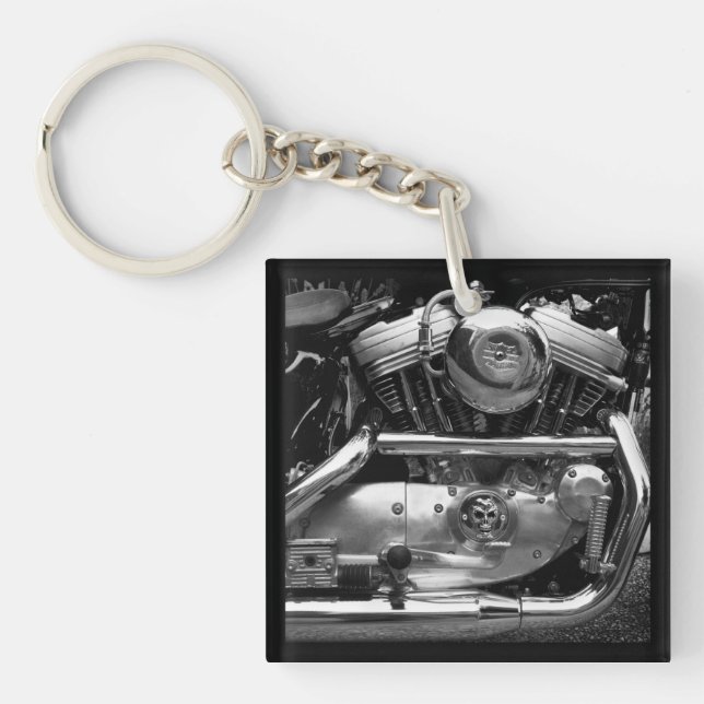 Motorbikemotor Keychain/nyckelring (Framsidan)
