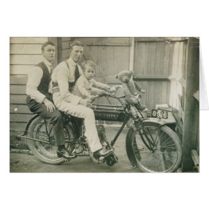 Motorbikepojkar Hälsningskort