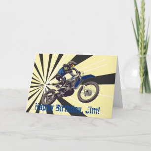 Motorcross Birthday Kort
