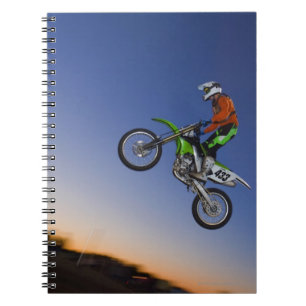 Motorcross ryttare anteckningsbok