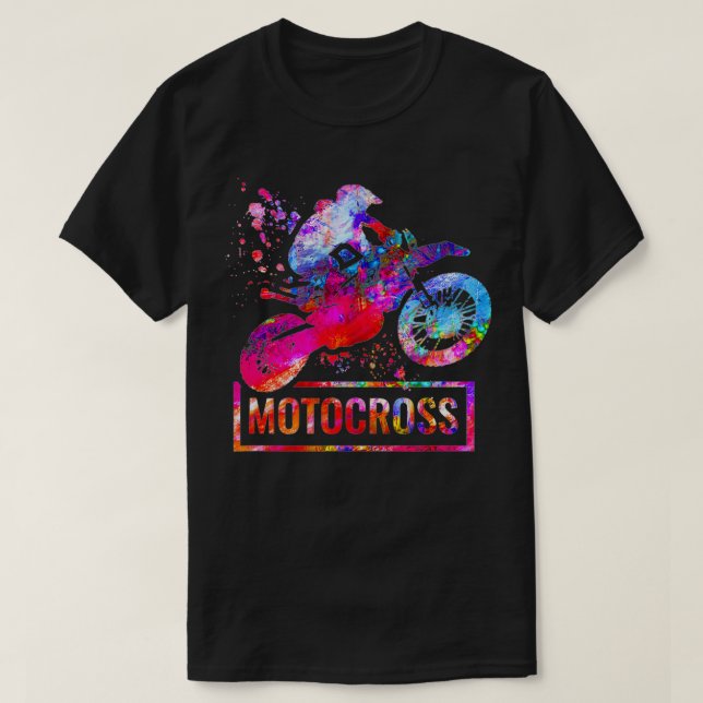 Motorcycle and Motocross  T Shirt (Design framsida)