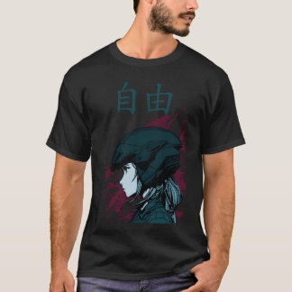 Motorcycle anime girl family t shirt