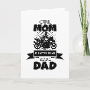 Motorcycle Bike Biker Funny Vintage Gift Idea Kort