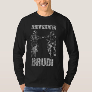 Motorcycle Biker Brudi Bro Auktoriserad Brudi Brud T Shirt