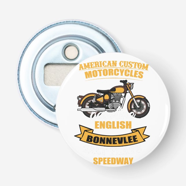 Motorcycle Bonneville Speedway i Amerikanska Anpas Flasköppnare (Framsidan)