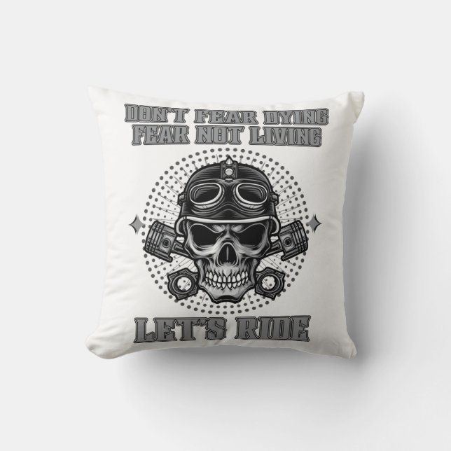 Motorcycle Design T-shirts Kudde (Framsida)