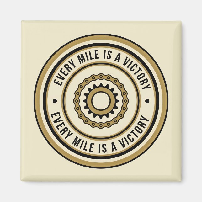 Motorcycle Distance Achievement Style Magnet (Framsidan)