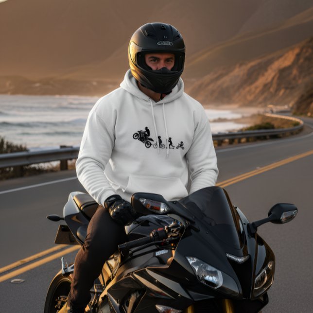 Motorcycle Life Evolution Hoodie (Skapare uppladdad)