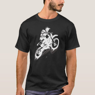 Motorcycle Motocross Dirt Bike Rider Tävla Motors T Shirt