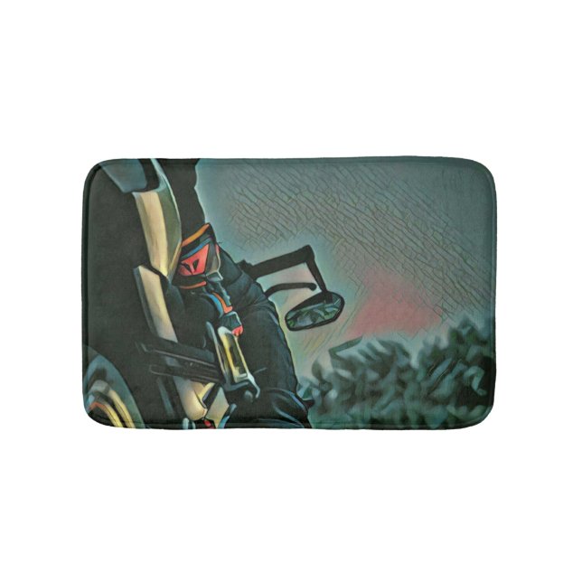 motorcycle racing lover gift badrumsmatta (Framsidan)