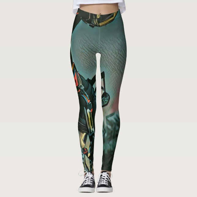 motorcycle racing lover gift leggings (Framsida)