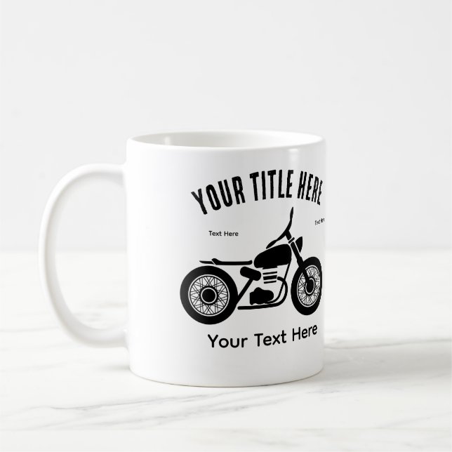Motorcycle Ride Speed and Freedom Design Kaffemugg (Vänster)