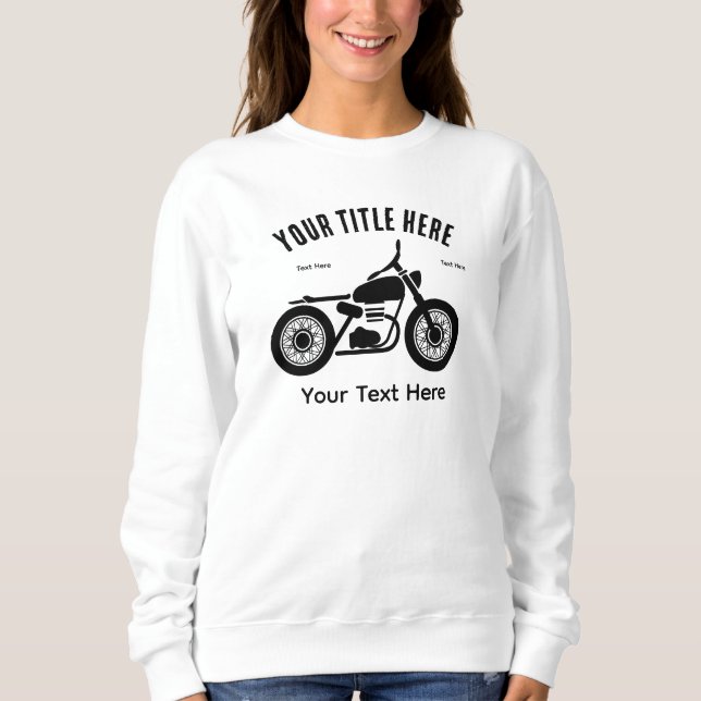 Motorcycle Ride Speed and Freedom Design T Shirt (Framsida)