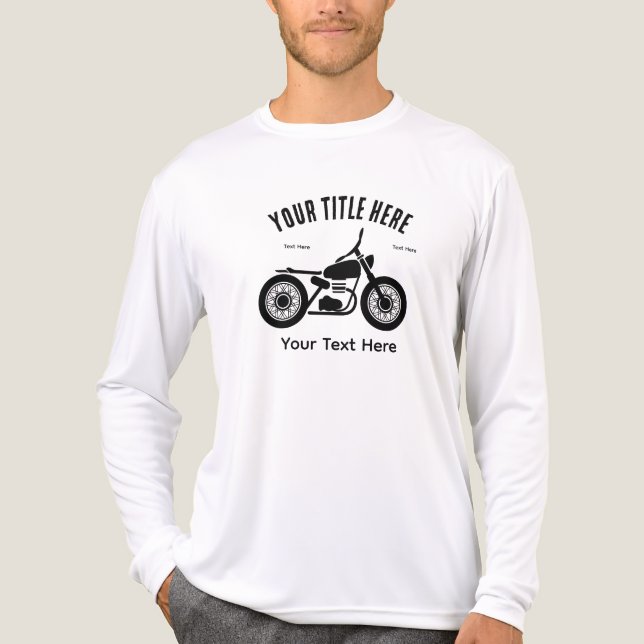 Motorcycle Ride Speed and Freedom Design T Shirt (Framsida)
