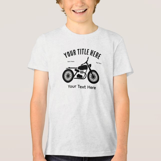 Motorcycle Ride Speed and Freedom Design T Shirt (Framsida)