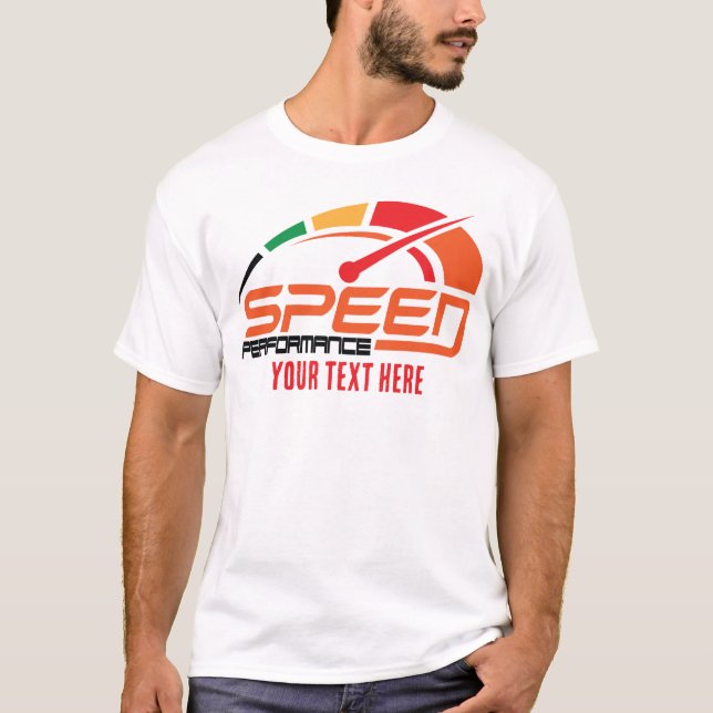 Motorcycle Ride Speed and Freedom Design T Shirt (Framsida)