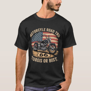 Motorcycle Road Resa Hoodie - Route 66 & American T Shirt