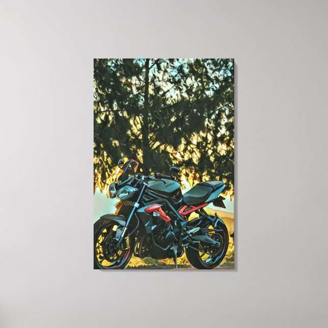 Motorcycles gift canvastryck (Framsida)