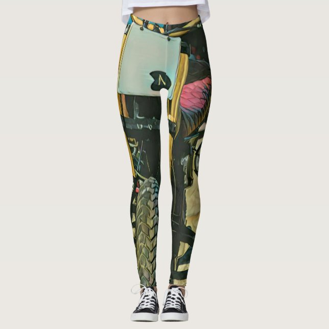 Motorcycles gifts leggings (Framsida)