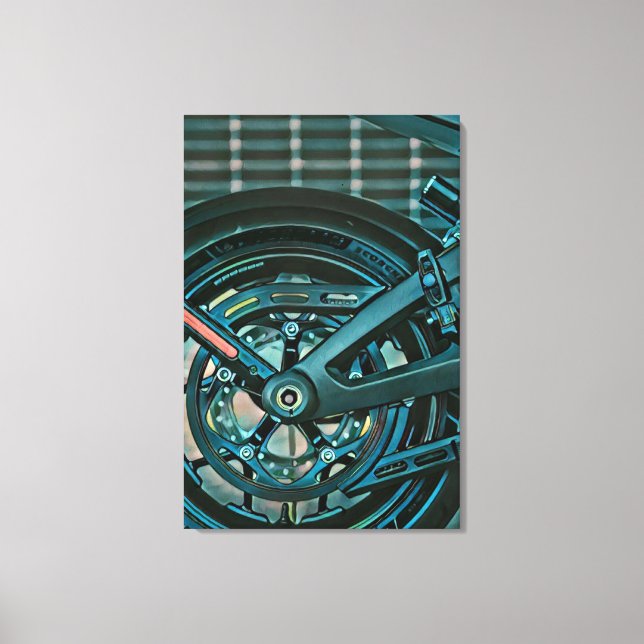 Motorcyclist gifts canvastryck (Framsida)